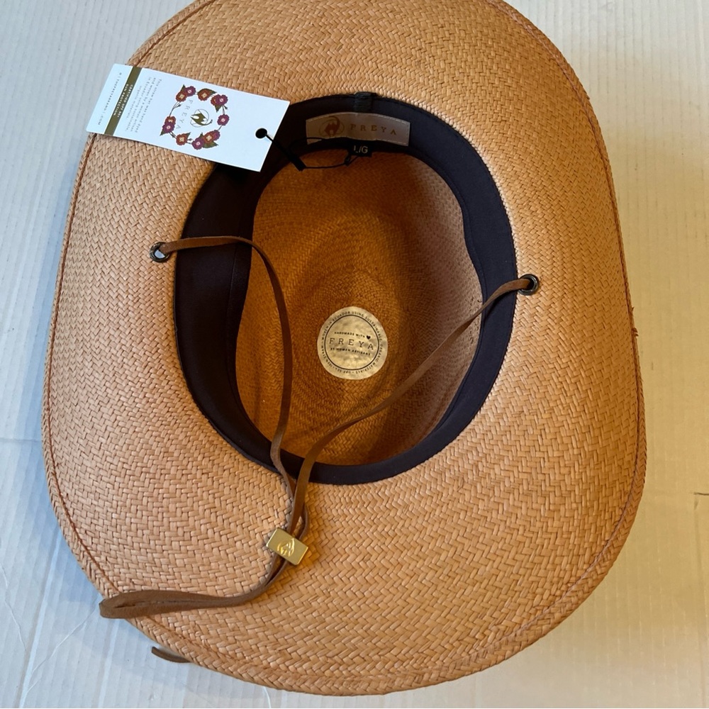 Freya M/L Field Gardenia Womens Tan M/L Hat NWT (MSRP $282) - Picture 9 of 13